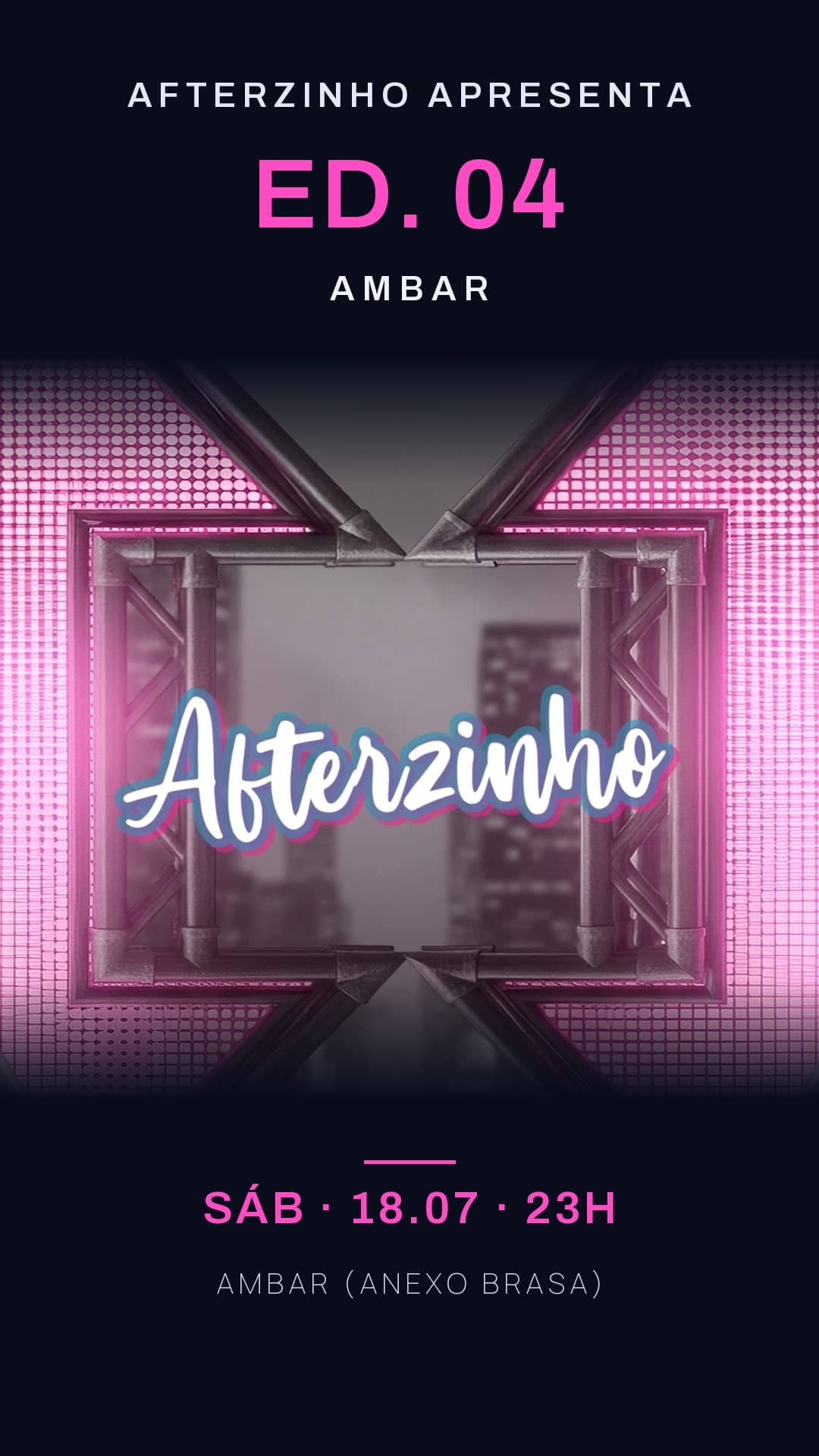 Arte do evento Afterzinho